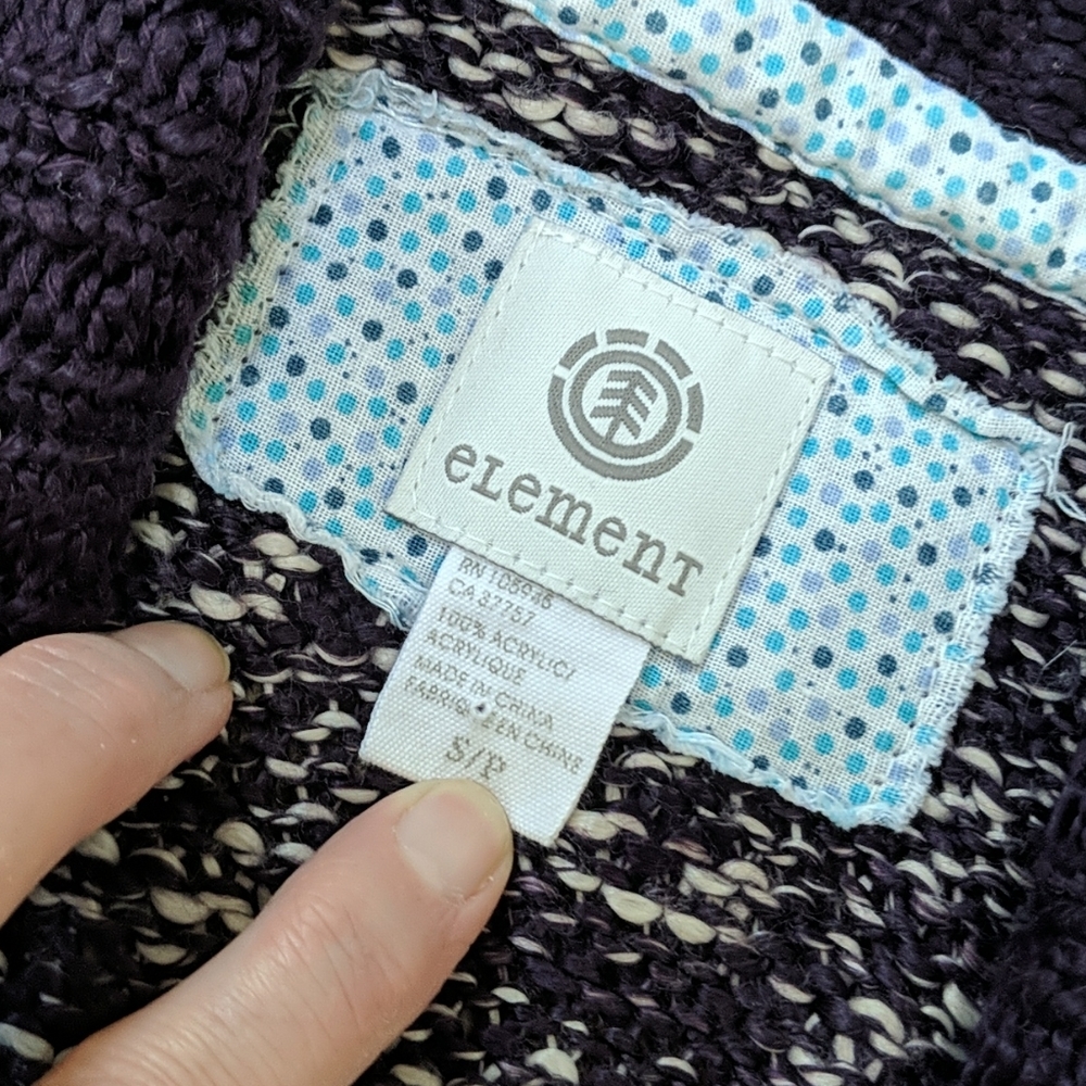 Element Cozy Wrap Knit Cardigan Sweater Small - Picture 2 of 4